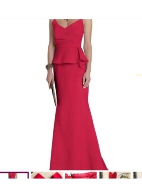 BCBGMaxAzria strapless red gown Size 6